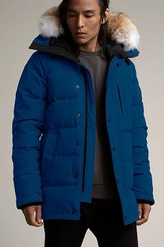 Chamarras Canada Goose Hombre México - Carson Abrigos Azules Oscuro FO0875621